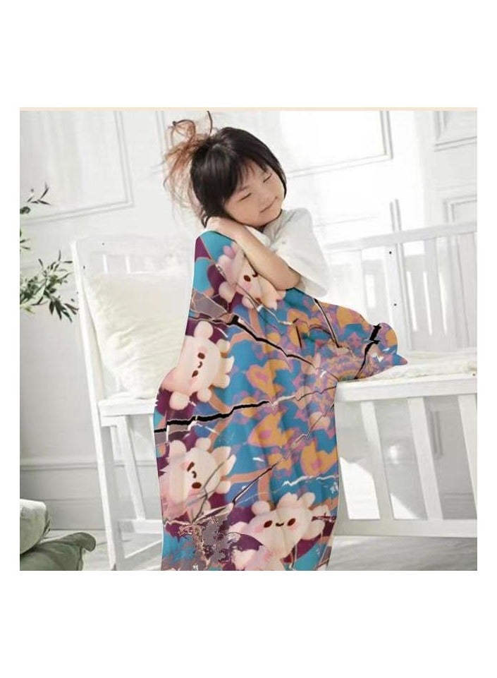 عام بطانية رقيقة من الفانيلا (دافئة ومريحة، ومناسبة للنوم واستخدام الألعاب وإزالة الغبار ومقاومة للرمل) 150 سم * 200 سم - 586 - Image 3