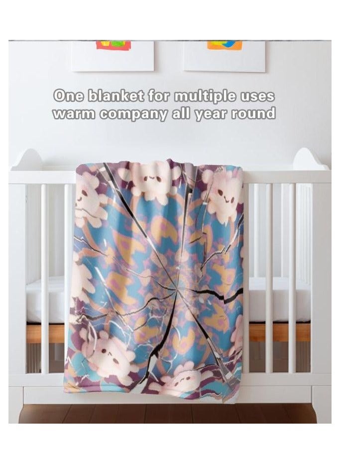 عام بطانية رقيقة من الفانيلا (دافئة ومريحة، ومناسبة للنوم واستخدام الألعاب وإزالة الغبار ومقاومة للرمل) 150 سم * 200 سم - 586 - Image 4