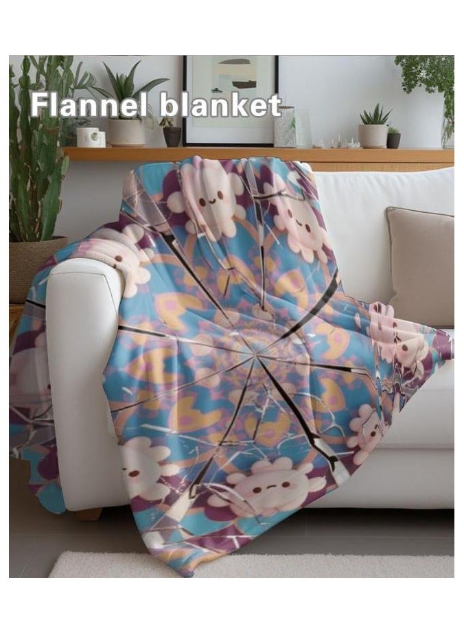 عام بطانية رقيقة من الفانيلا (دافئة ومريحة، ومناسبة للنوم واستخدام الألعاب وإزالة الغبار ومقاومة للرمل) 150 سم * 200 سم - 586 - Image 5