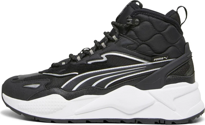 PUMA Black- White Rs-X Hi Black Casual Sports Shoes