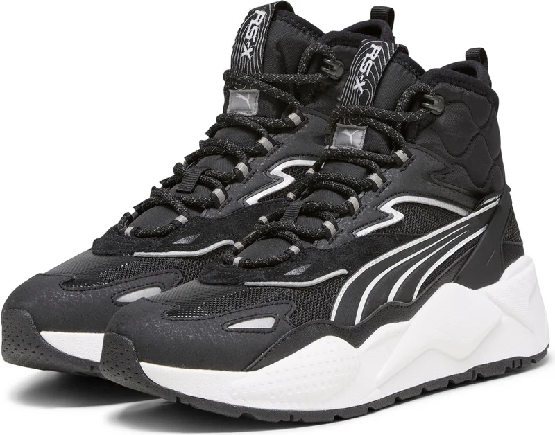 PUMA Black- White Rs-X Hi Black Casual Sports Shoes