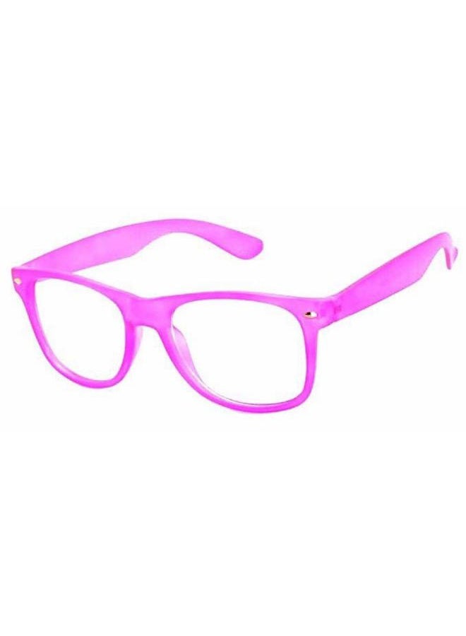 Boolavard Kids Nerd Glasses Clear Lens Geek Fake Eyeglasses for Girls Boys Eyewear Age 4-12 (Baby Pink) - Image 1