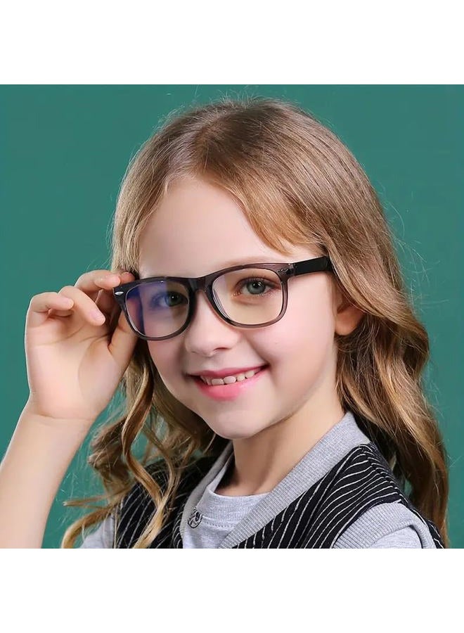 Boolavard Kids Nerd Glasses Clear Lens Geek Fake Eyeglasses for Girls Boys Eyewear Age 4-12 (Baby Pink) - Image 4
