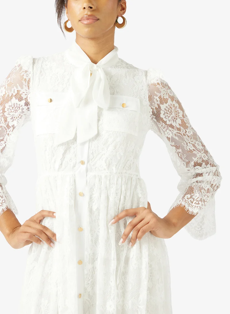 ELLA Lace A-libe Dress