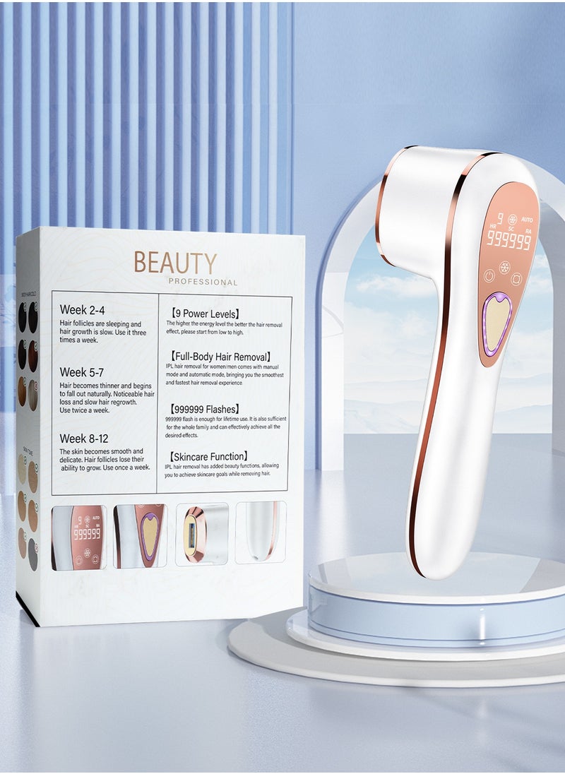 IPL Laser Hair Removal Device with Ice Cooling Technology - 9 Energy Levels & 3-in-1 Functions (HR/SC/RA) | Painless Full Body Use for Women/Men | CE Certified for Arab Skin Tones | Suitable for Face/Bikini/Back/Beard | 999,999 Flashes Permanent Results - pzsku/Z90EC7587068FC6692CF0Z/45/_/1740469150/3505db36-b2ca-44aa-9d5e-d72605f154dc