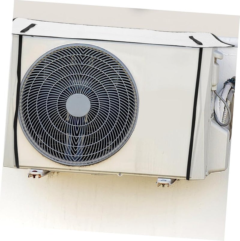 غطاء مكيف الهواء من رقائق الألومنيوم المقاوم للمطر يحمي الوحدة الخارجية من الشمس والمطر وسهل التخزين - Image 4