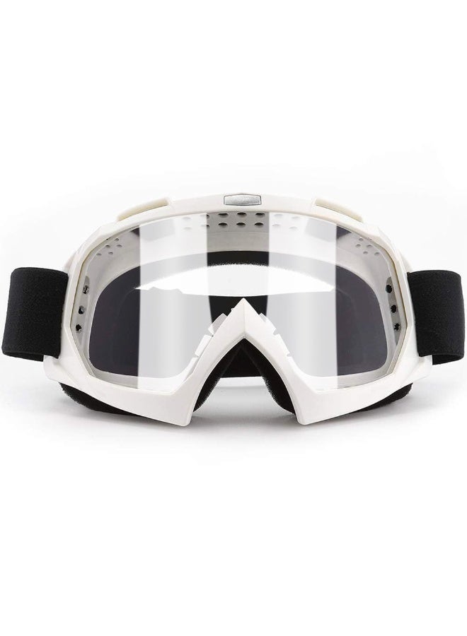 Bukela Dirt Bike ATV Goggles UV400 Motorcycle Goggles Windproof Dustproof for Men Women Youth Motocross Riding Protection Anti-Scratch Full View Adjustable Strap - Image 1