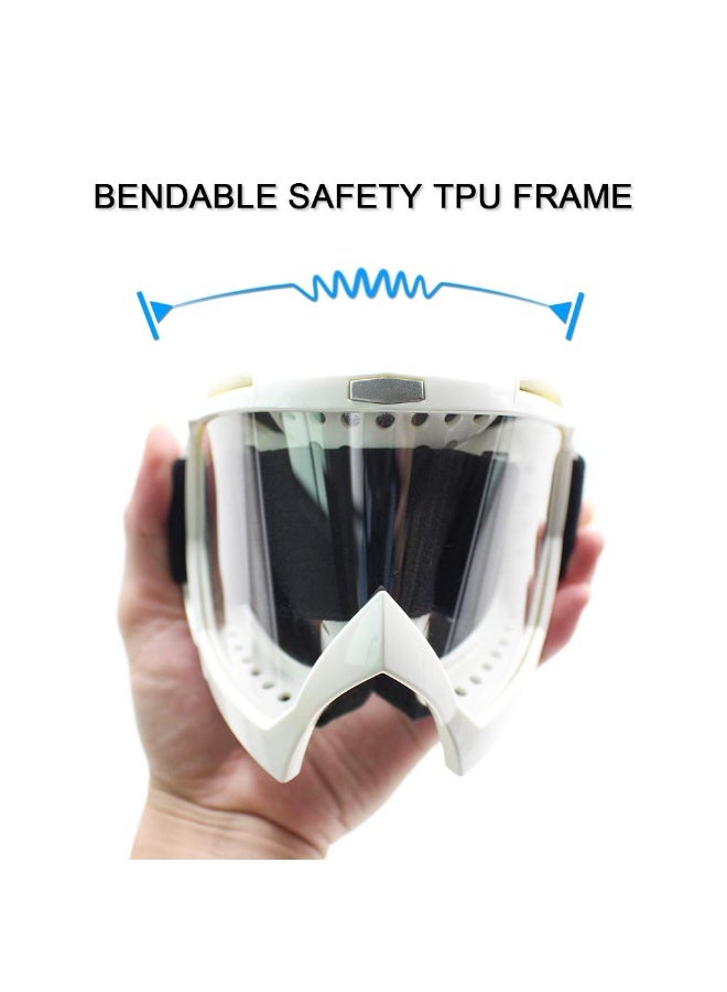 Bukela Dirt Bike ATV Goggles UV400 Motorcycle Goggles Windproof Dustproof for Men Women Youth Motocross Riding Protection Anti-Scratch Full View Adjustable Strap - Image 3