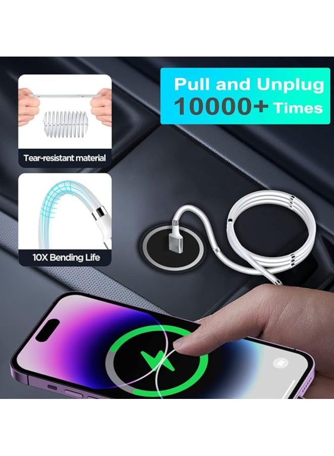 Green Tiger 1.8M/5.9ft Magnetic USB C to Lightning Cable, Fast Charging Super Organized Absorption Nano Data Cable USB Cable Cord Compatible with Ip hone 14 13 12 11 Pro Max Xr Xs 8 7 6 Plus - Image 4