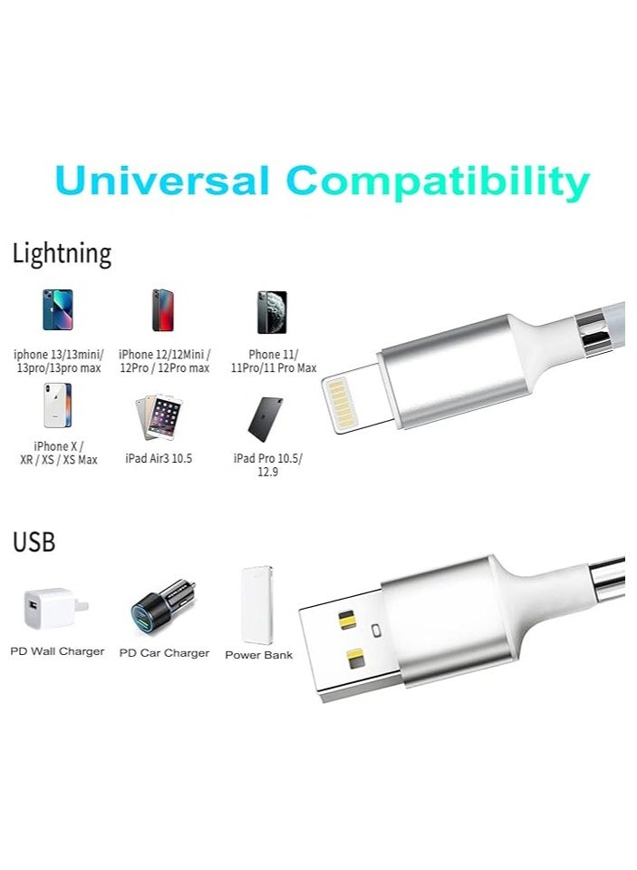Green Tiger 1.8M/5.9ft Magnetic USB C to Lightning Cable, Fast Charging Super Organized Absorption Nano Data Cable USB Cable Cord Compatible with Ip hone 14 13 12 11 Pro Max Xr Xs 8 7 6 Plus - Image 2