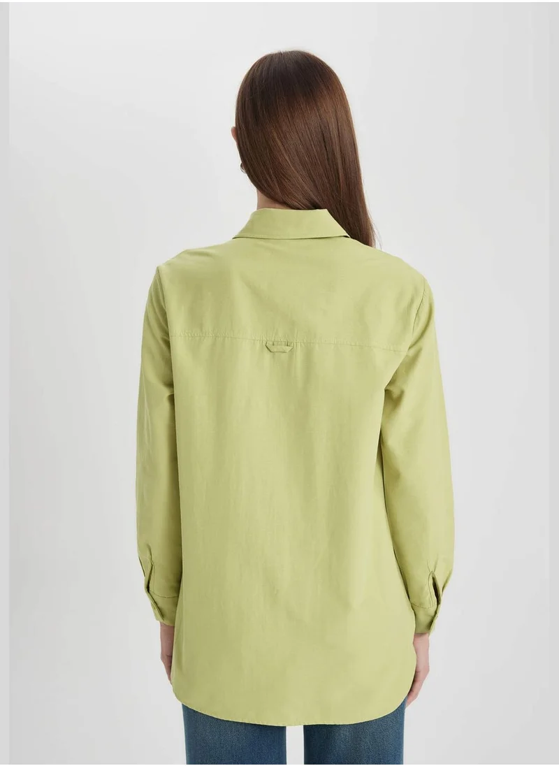 ديفاكتو Woman Woven Long Sleeve Tunic