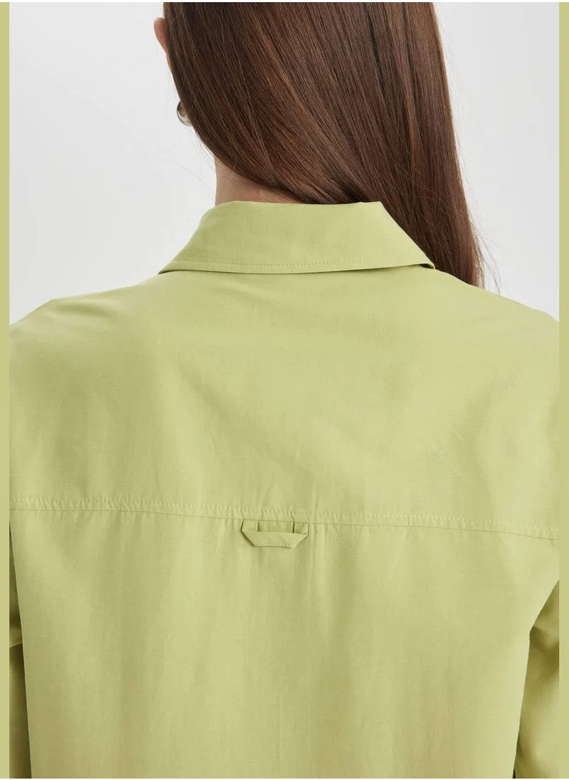 ديفاكتو Woman Woven Long Sleeve Tunic