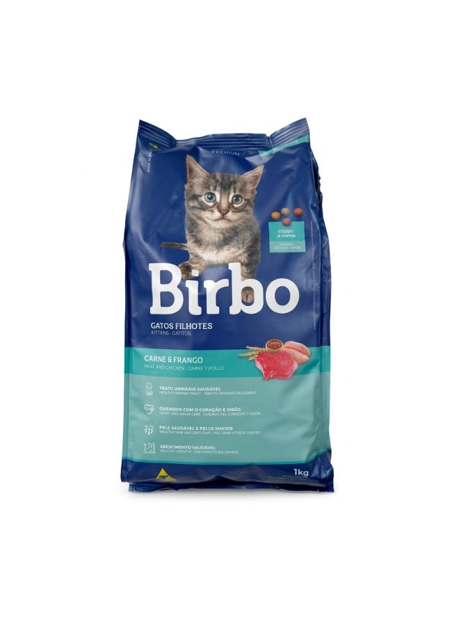 Birbo Premium Kitten Food (Chicken & Meat) - 1kg - High Protein Growth Formula with Taurine