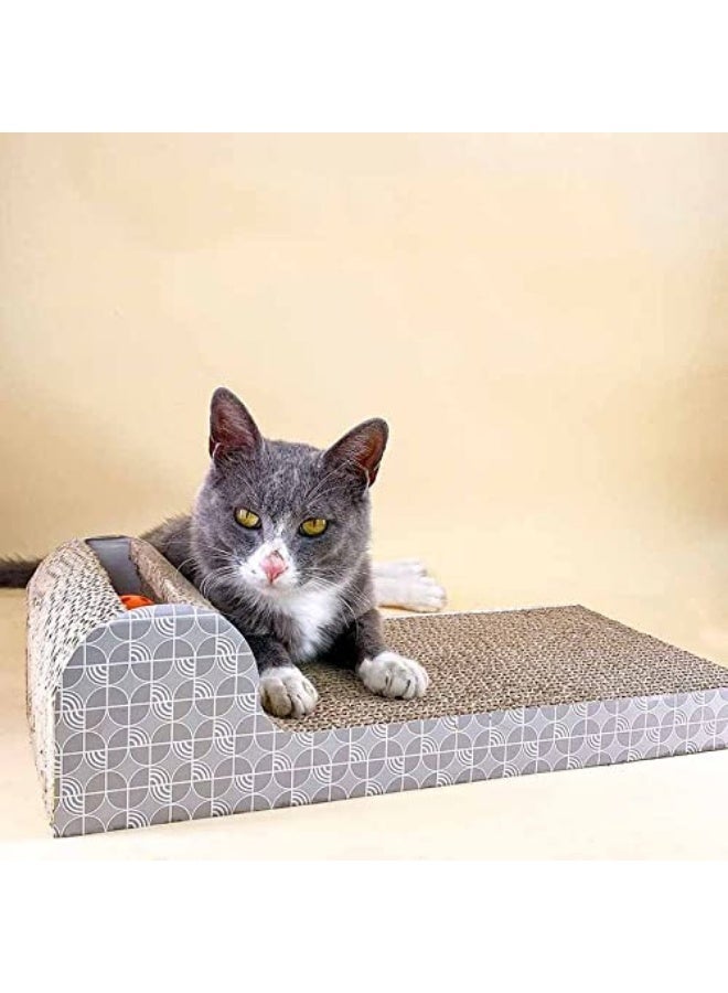 Cat خدش الوسادة مع Catnip Cat خدش الورق المقوى, الورق المقوى القابلة لإعادة التدوير الدائمة, مناسبة لحماية الأثاث, قطة الراحة, مخلب طحن التدريب - Image 4