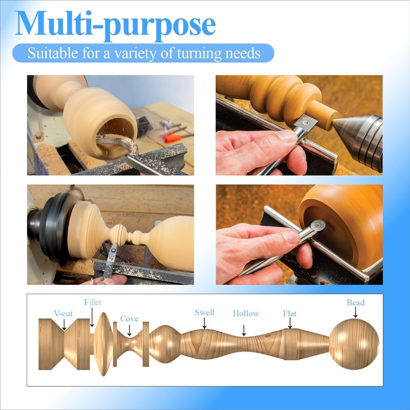 Asieg Tool Ci0 16mm Round Carbide Inserts Cutters Knifes Indexable Replacement with Screws Fits For Full And Pro Size Popular DIY Wood Turning Finisher Hollower Tools Woodworking Lathe 10pcs - Image 5