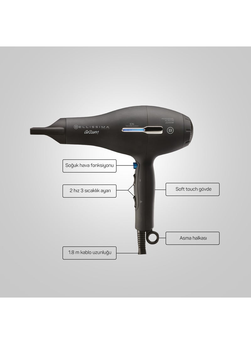 Arzum AR5003 Bellissima 2200W Professional Ion Hair Dryer  - Image 5
