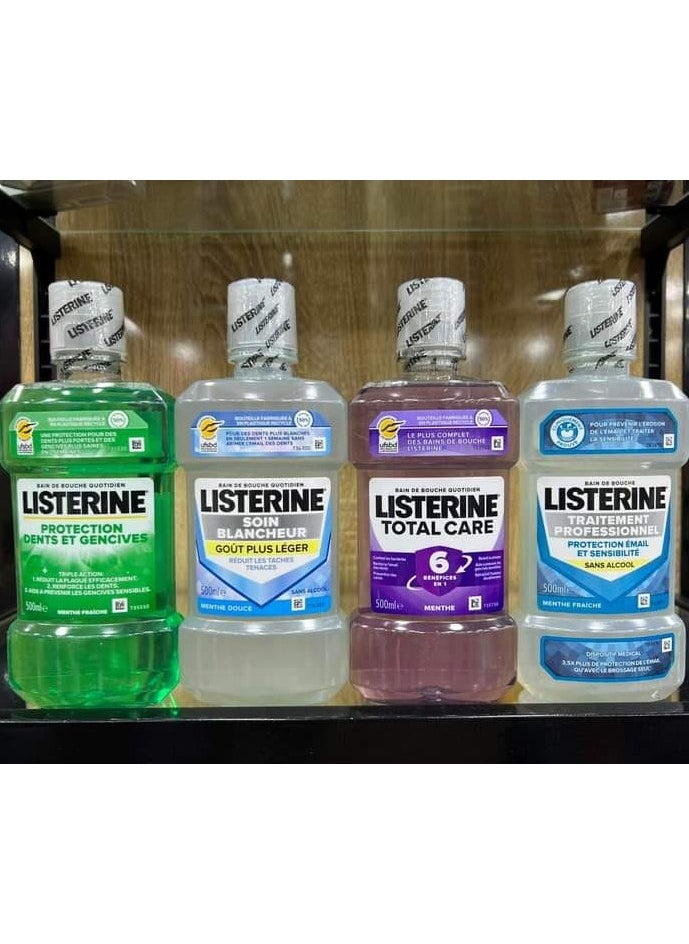 Listerine Fluoride Mouth Wash Total Care Smooth Mint - 250 ML
