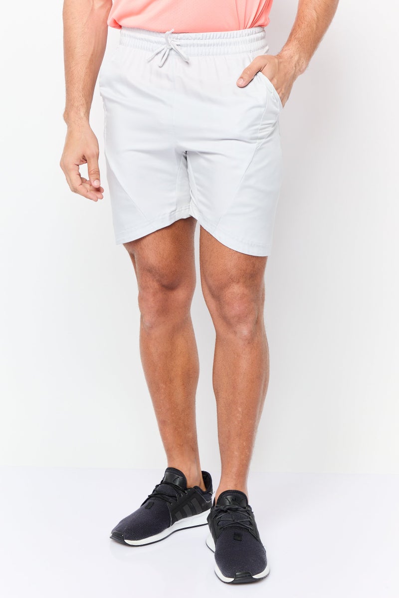 Adidas Men 2 Pieces Sportswear Fit Tennis Shorts, Light Grey  - Image 1