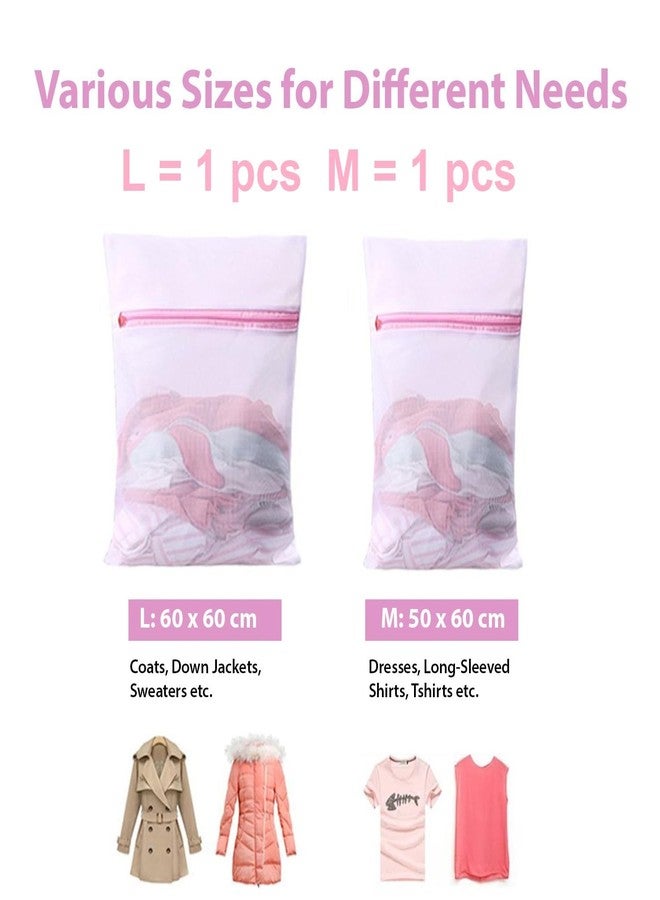 BSITFOW Mesh Laundry Washing Bags With Premium Rust Free Zipper, Store Dirty Clothes, Washing Bags, Blouse, Bra, Hosiery, Lingerie, Stocking, Jeans (Polyester)(Transparent) (1, 50X60) - Image 2