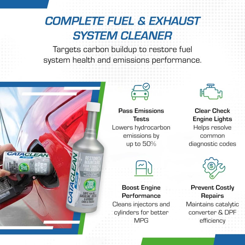 Cataclean Fuel & Exhaust System Cleaner â€“ Pass Emissions Tests â€“ Clear Check Engine Lights â€“ Restores Catalytic Converters, DPF Filters and Cleans Fuel Systems, 3L (120018CAT) - Image 2