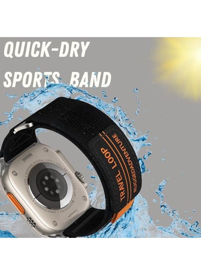 Generic - Functional Fit Designed Sport Trail Loop Band Compatible With Apple Watch 49mm, 45mm, 44mm, 42mm, Adjustable Strap Compatible With Apple Watch Ultra And Ultra 2, Series 3,4,5,6,7,8 - Image 1