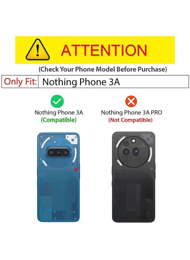 Case for Nothing Phone 3a Matte Silicone Flexible Camera Protection Back Cover for Nothing Phone 3a