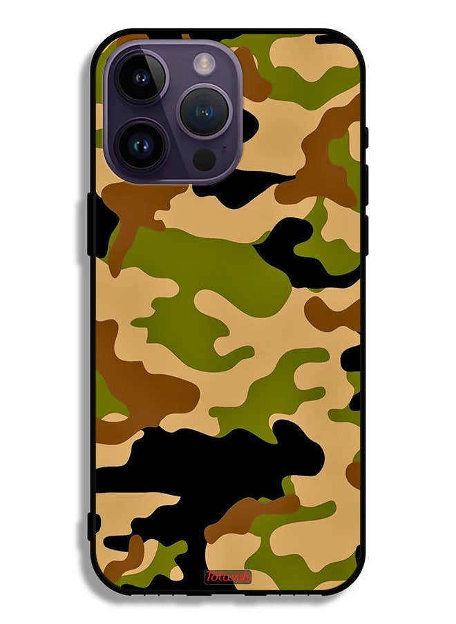 Tolwak Apple iPhone 14 Pro Max Protective Case Camouflage Abstract Digital Pattern  - Image 2