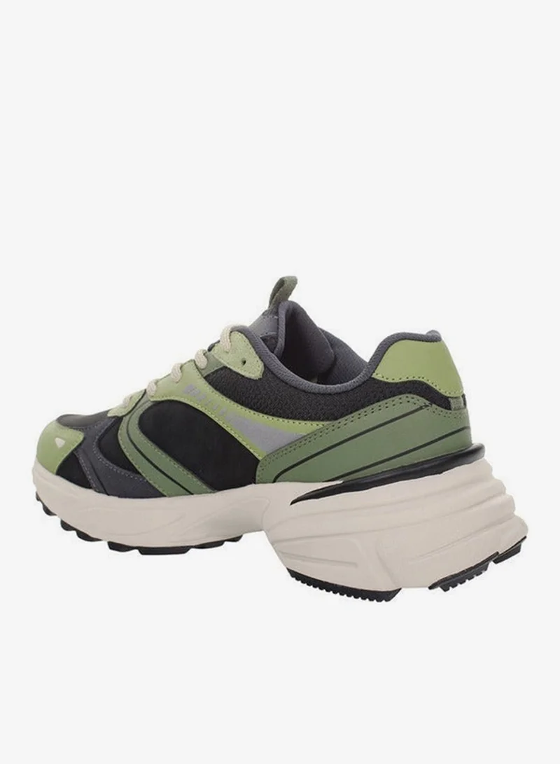 Lumberjack GREEN Men MONEY Panelled Lace-Up Sneakers for Men | Best Price UAE