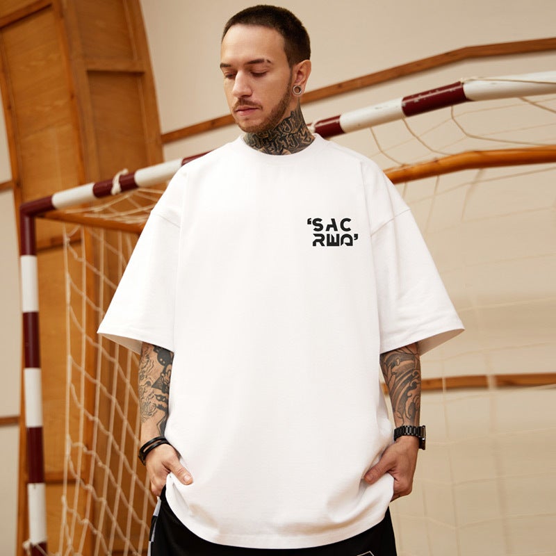 Street Spoof Cartoon Fashion Brand Hip Hop Short Sleeve Men'S Loose Oversize Fashion Ins Half Sleeve T-Shirt Large Size - Image 5