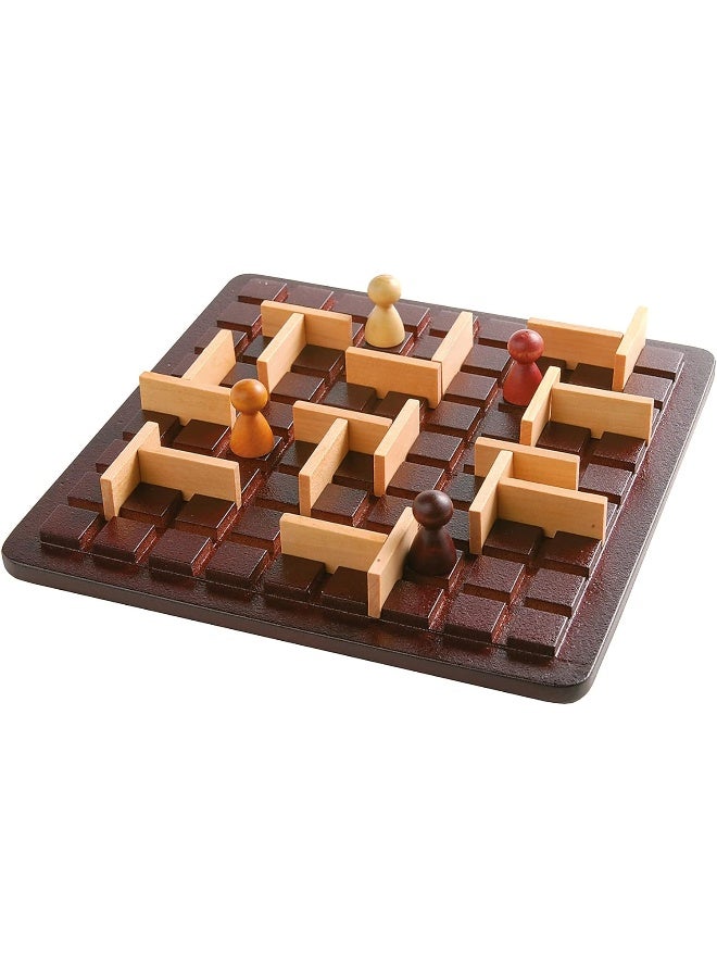 Gigamic Quoridor Mini | Travel-Friendly Strategy Game for Families and Adults | Ages 8+ | 2 to 4 Players | 15 Minutes - Image 2