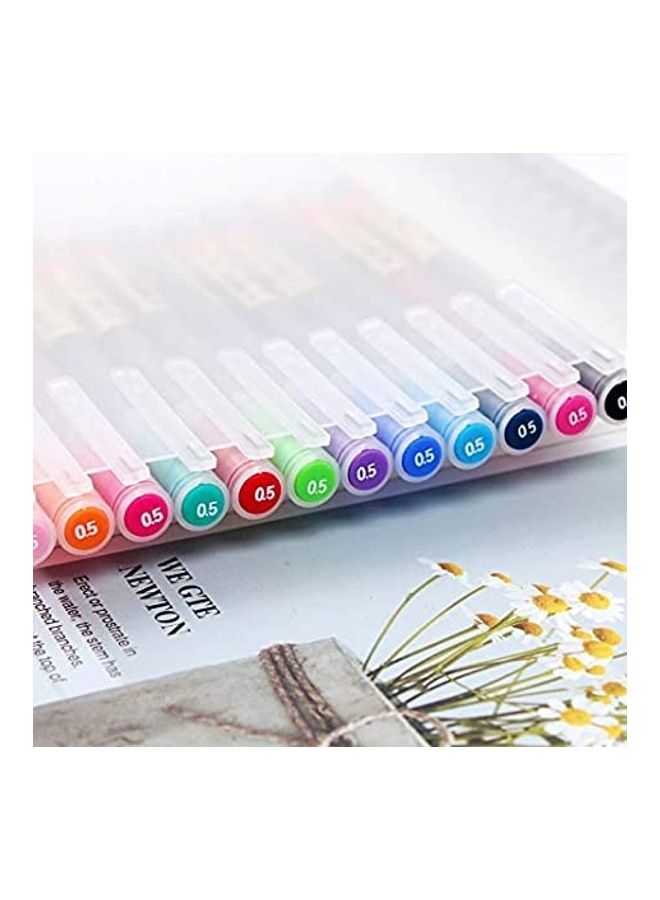 NIBEMINENT 12-Piece Premium Gel Ink Pens Multicolour - Image 3