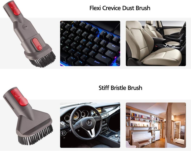 isinlive مجموعة ملحقات لجهاز دايسون جين 5 جين5 V15 V12 V8 V11 V10 V7 أبسولوت ديتكت مكنسة كهربائية لاسلكية للحيوانات الكبيرة ملحقات استبدال فرش أدوات - Image 3