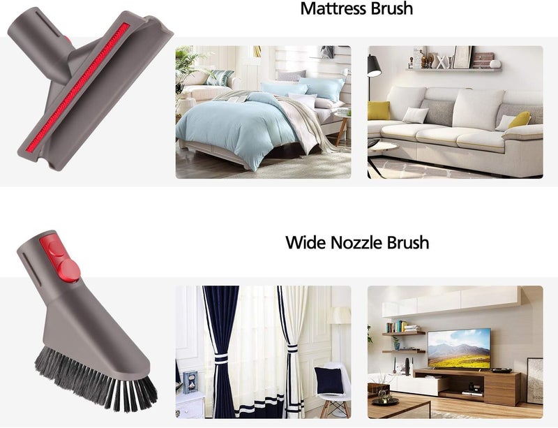 isinlive مجموعة ملحقات لجهاز دايسون جين 5 جين5 V15 V12 V8 V11 V10 V7 أبسولوت ديتكت مكنسة كهربائية لاسلكية للحيوانات الكبيرة ملحقات استبدال فرش أدوات - Image 4