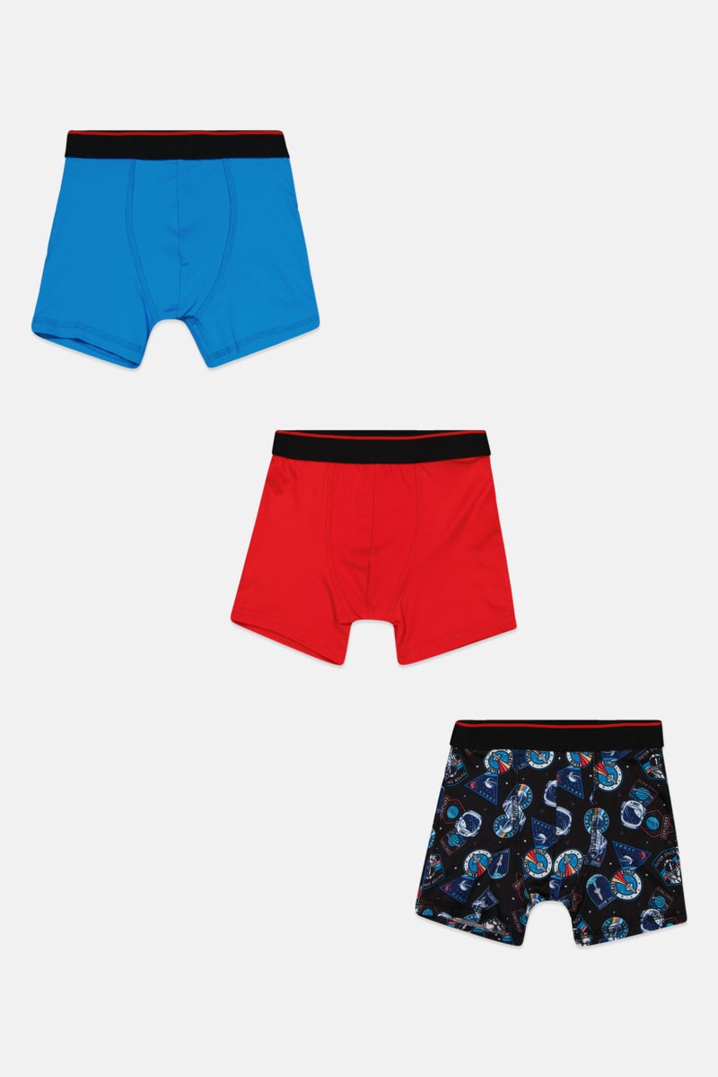 PARKER Kids Boy 3 Pack Boxers, Black  - Image 3