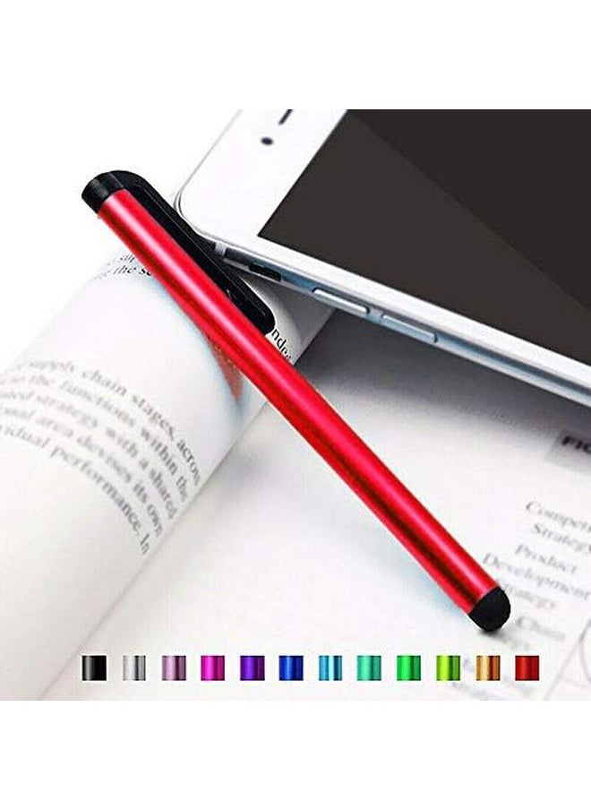 erorex - Small Stylus Touch Pen To Write And Draw Freely On Tablet And All Mobile Screen For Iphone Samsung Huawei And Honor Red - Image 1