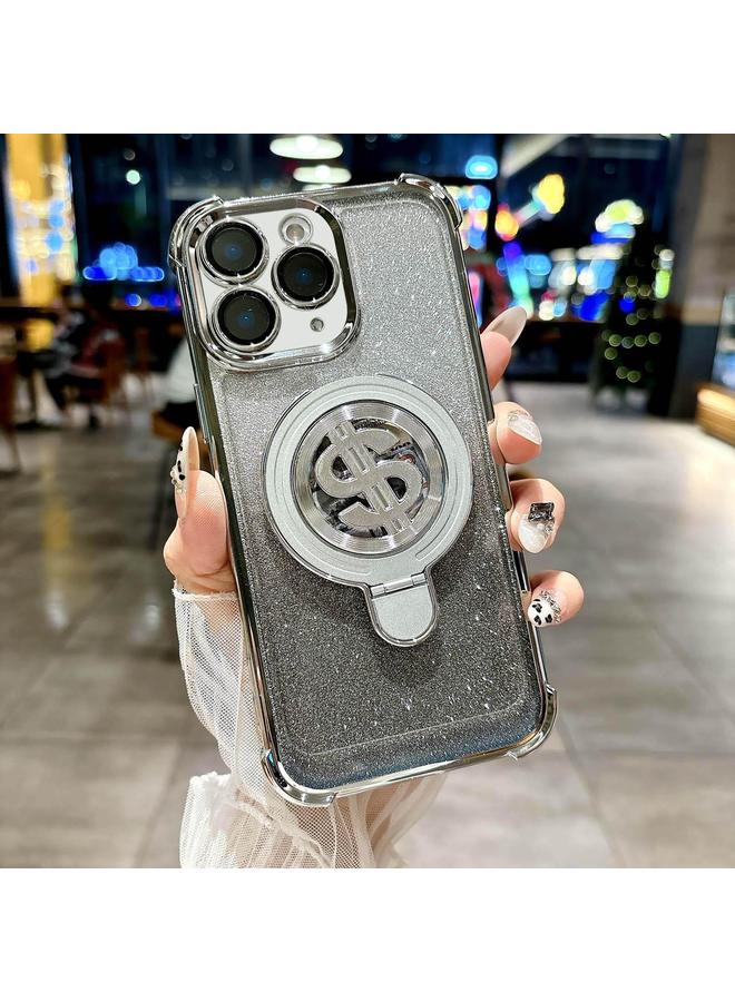 اس-توب جراب لهاتف iPhone 11 Pro Max، جراب هاتف MagSafe لامع متدرج الفضاء مع فيلم عدسة - Image 1