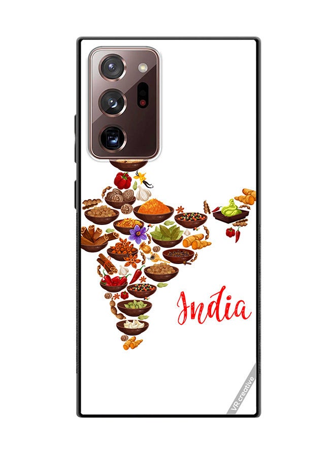 VR CREATIVE Protective Case Cover For Samsung Galaxy Note20 Ultra 5G Cuisine Indienne Design Multicolour - Image 1