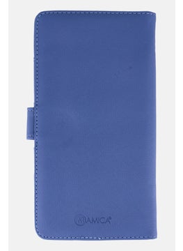 Miamica Printed Leather Family Passport Case 26 H x 14 L x 2 W cm , Slate Blue  - Image 3