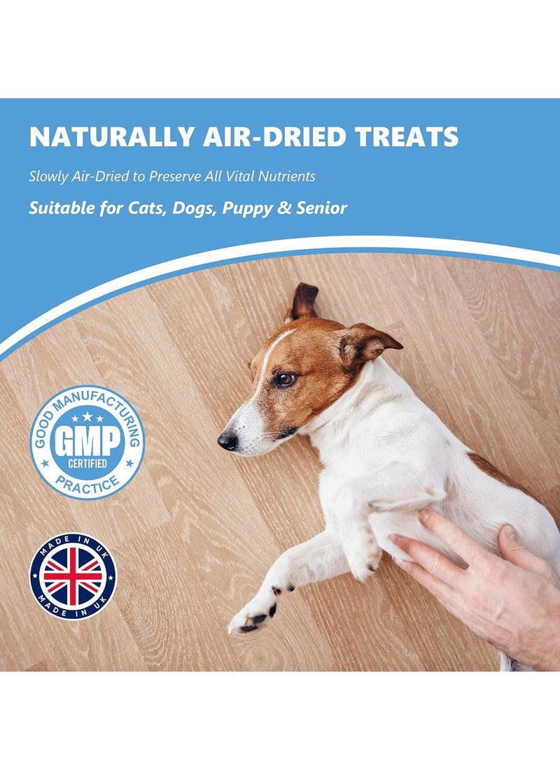 الحيوانات الأليفة أنقى مكافآت دعم الهضم للقطط والكلاب خالية من الحبوب الطبيعية تسهيل الهضم قطع مضغ من الألياف الحيوية والبريبايوتيك، وجبة خفيفة من الطعام الخام المضاد للحساسية لصحة الأمعاء والمعدة الحساسة للحيوانات الأليفة - Image 4