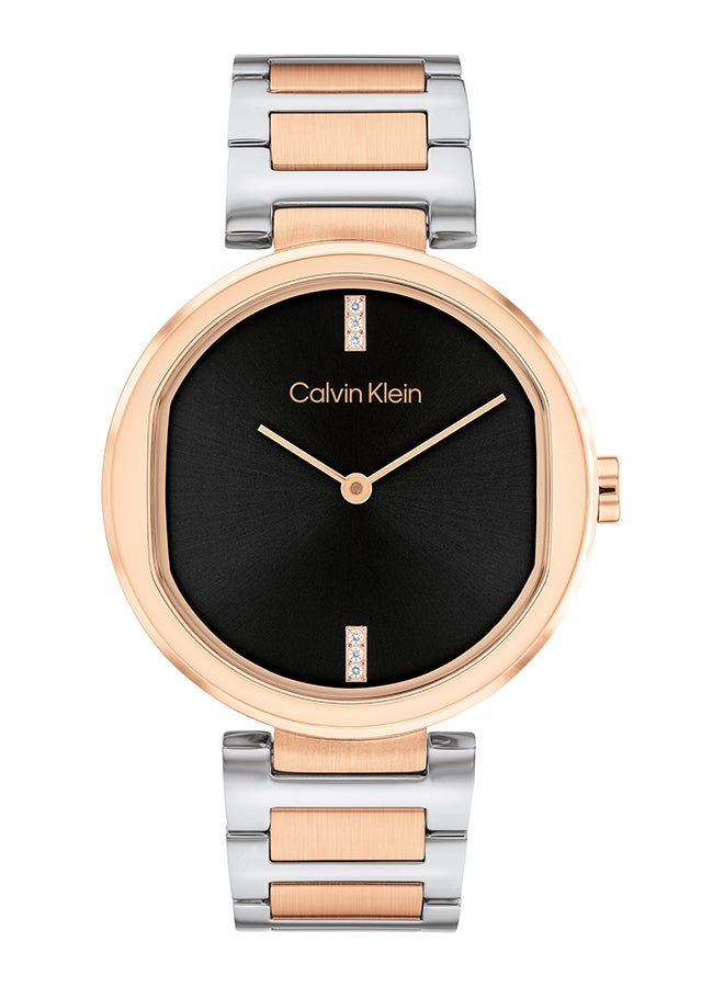 CALVIN KLEIN ساعة يد نسائية من الستانلس ستيل بعقارب دائرية الشكل 25200432 - 36 ملم - Image 1