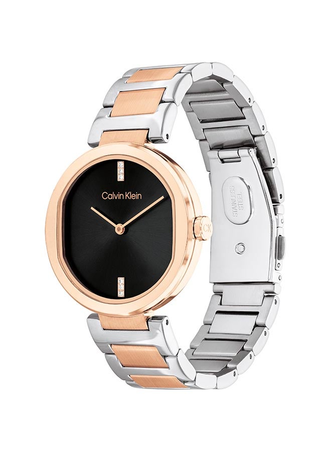 CALVIN KLEIN ساعة يد نسائية من الستانلس ستيل بعقارب دائرية الشكل 25200432 - 36 ملم - Image 3