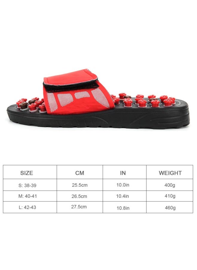 klarako - Foot Massage Slippers, Unisex Adjustable Foot Massage Slipper Foot Acupoint Stimulate Slippers Mat Relaxer Reflexology Massage Tools for Health Care Parents Women Men.(40-41) - Image 1