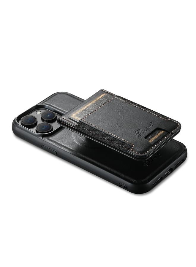 Suteni Case For iPhone 13 H17 Oil Eax Leather MagSafe Detachable Wallet Phone Case - Image 5