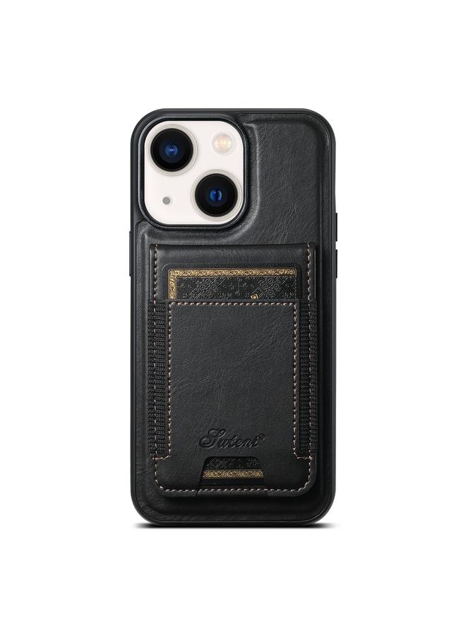 Suteni Case For iPhone 13 H17 Oil Eax Leather MagSafe Detachable Wallet Phone Case - Image 1