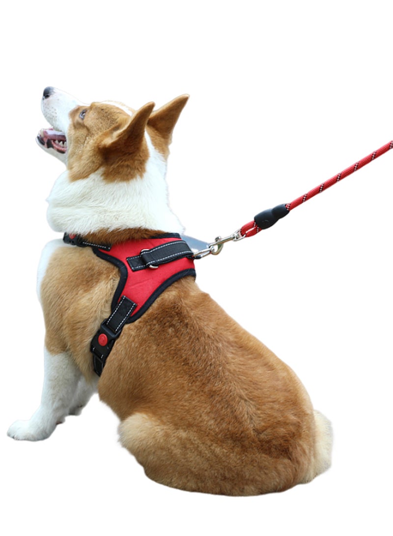 Kidle Adjustable Dog Harness Pet Harness Puppy Harness and Leash Set for Small Dogs M Size - Image 1