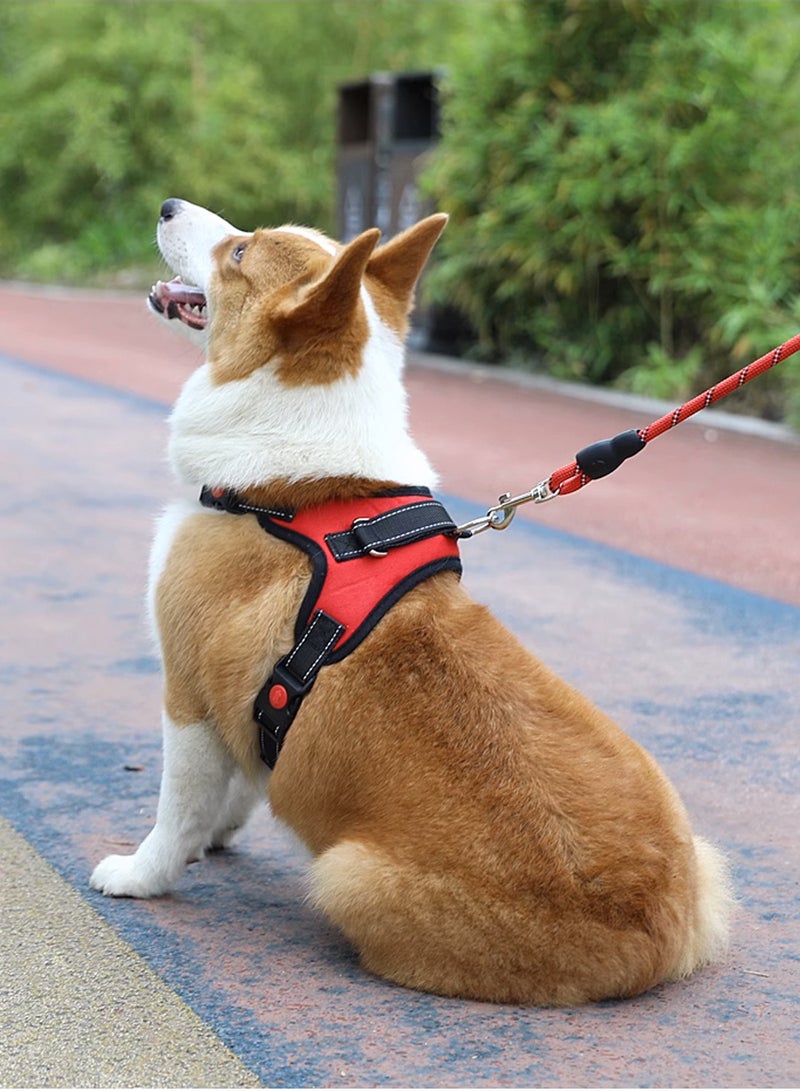 Kidle Adjustable Dog Harness Pet Harness Puppy Harness and Leash Set for Small Dogs M Size - Image 2