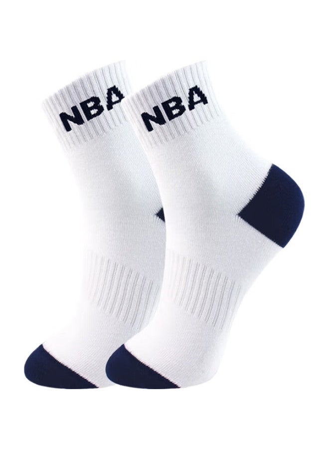 NBA Men'S Socks, Summer Thin Casual Sports Socks, Comfortable Skin-Friendly Seamless Combed Cotton Mid-Calf Business Socks, 6 Pairs - Image 3