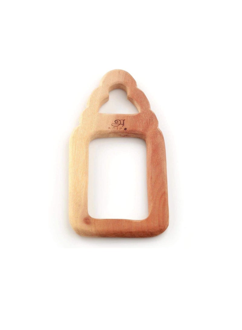 Ariro Neem Wood Teethers Combo - Pacifier & Milk Bottle, Antibacterial, Enhances Motor Skills for Babies 3M+ - Image 4
