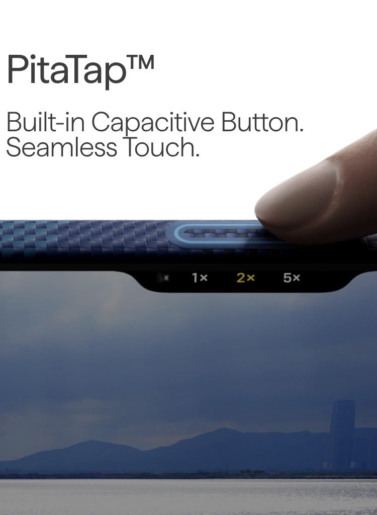 بيتاكا حافظة فائقة النحافة لـ iPhone 17 Pro / تقنية PitaTap اللمسية المتكاملة / تصميم خفيف الوزن / تركيب سهل / غطاء خلفي - فوق الأفق - Image 2