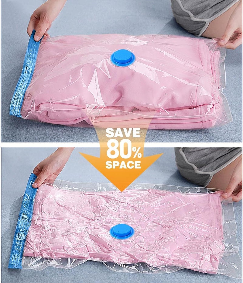 Dxmocos 5 Pack Travel Vacuum Storage Bags – Travel Space Saver Compression Bags, Reusable Seal Bags for Luggage, Waterproof Clothing Organizer for Travel & Home (Jumbo) - Image 5